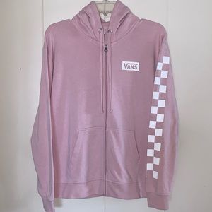 Vans 🏁 Zip Up Hoodie Rose Pink Women’s Size Small